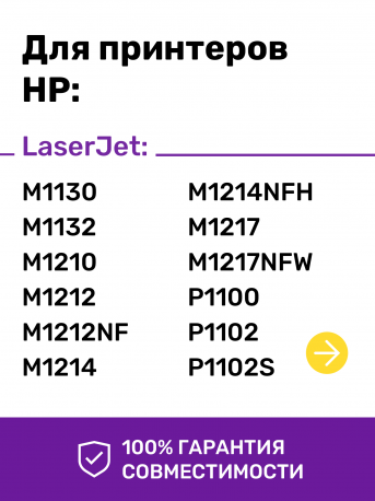 Картридж для HP LaserJet (LJ) Pro M1212, M1212nf MFP и др.1