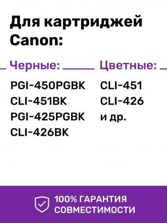 Чернила для Canon C5025-C5026. Комплект 5 цв. по 100 мл. (Премиум InkTec)3