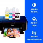 Чернила для Canon PIXMA G1400, G2400, G2410 и др. (GI-490). Комплект 4 цв.
