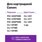 Чернила для Canon C5050-C5051. Комплект 5 цв. по 100 мл. (Премиум InkTec)