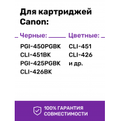 Чернила для Canon C5025-C5026. Комплект 5 цв. по 100 мл. (Премиум InkTec)