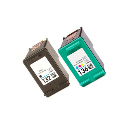Картриджи для HP 132, 136 и др. Комплект из 2 шт., EP0