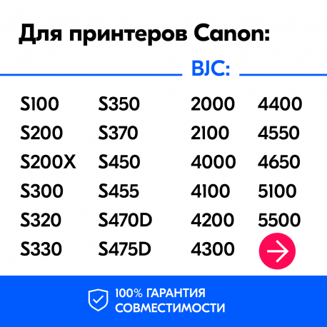 Картриджи для Canon iP1000, iP1500 и др. (BCI-24Bk, BCI-24C) Комплект из 2 шт.1