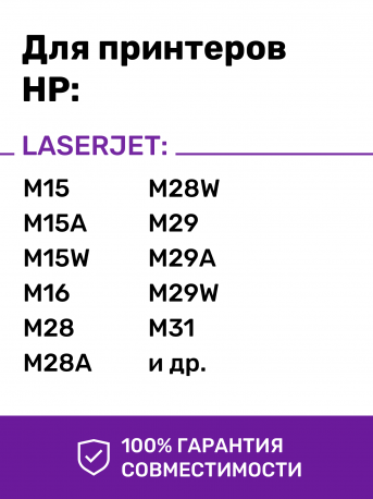 Картридж для HP LaserJet Pro M15w, MFP M31, M28 (CF244A, №44A)1