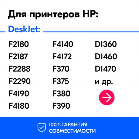 Картриджи для HP DeskJet F4180 и др. Комплект из 2 шт.1