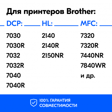 Картридж для Brother HL- 2140R, 2150NR, 7440NR, 7840WR (TN-2175), NVP1
