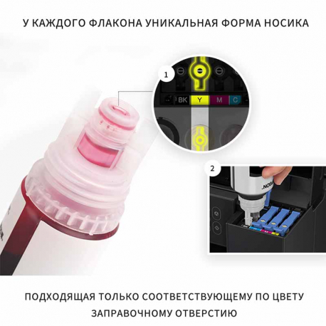 Чернила для Epson T6642, Cyan (Голубой), 70 мл. JST3