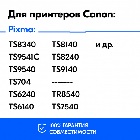 Картридж для Сanon PIXMA TS9541C, TS9540, TS704 (PGI-480PGBK XXL) Pigment Black1